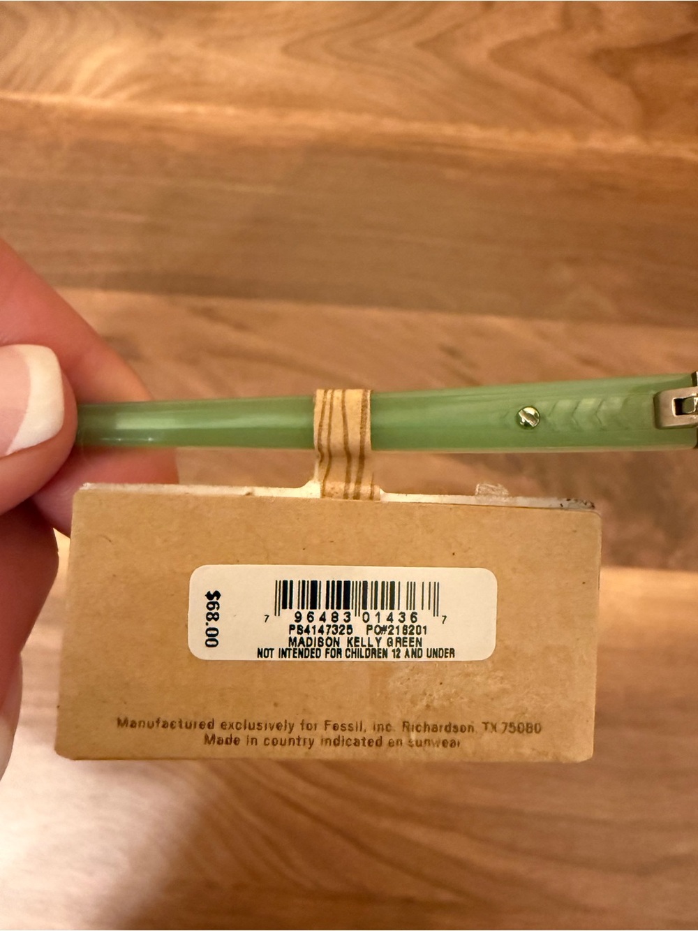 Fossil Kelly Green Sunglasses